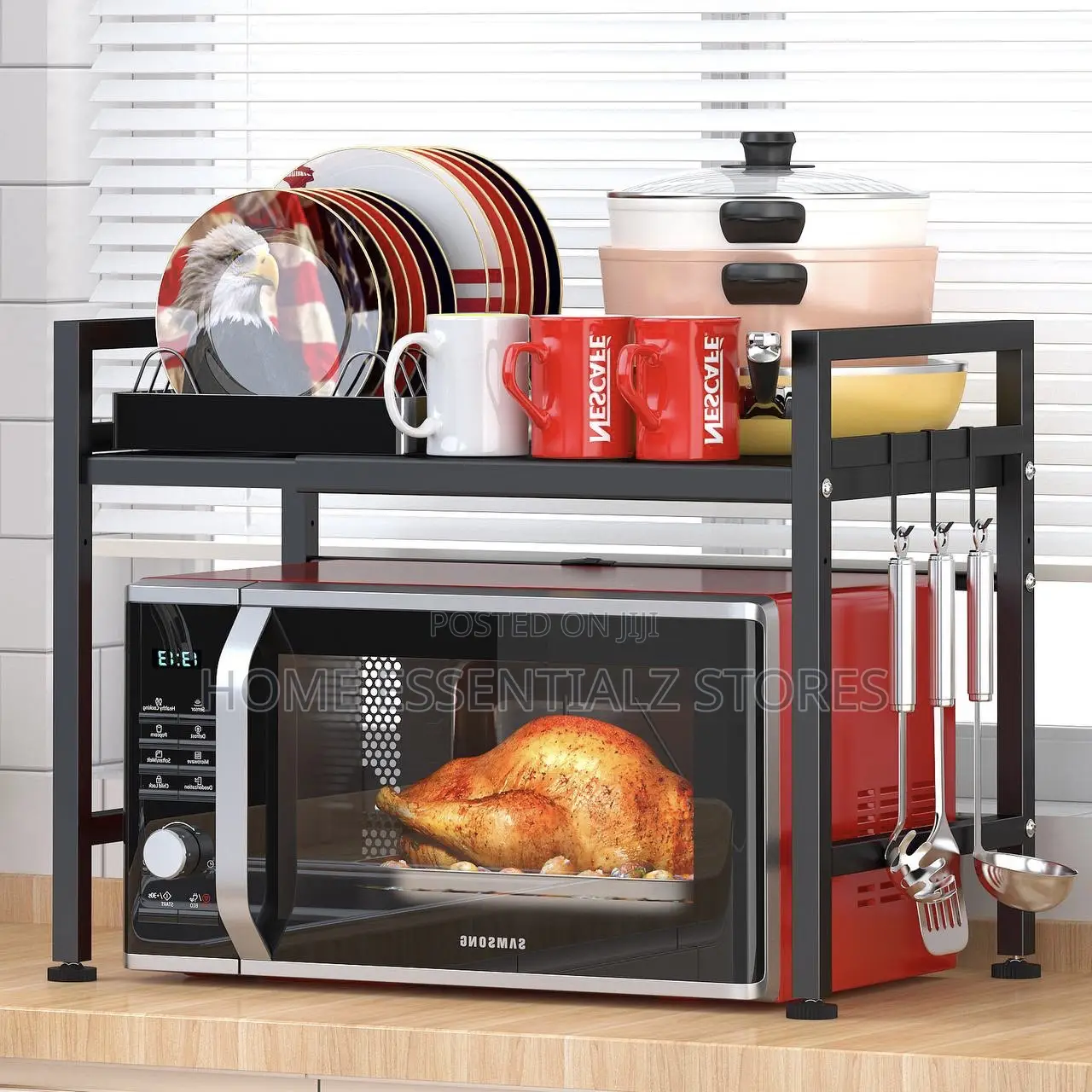 Single Deck Microwave Stand Rack