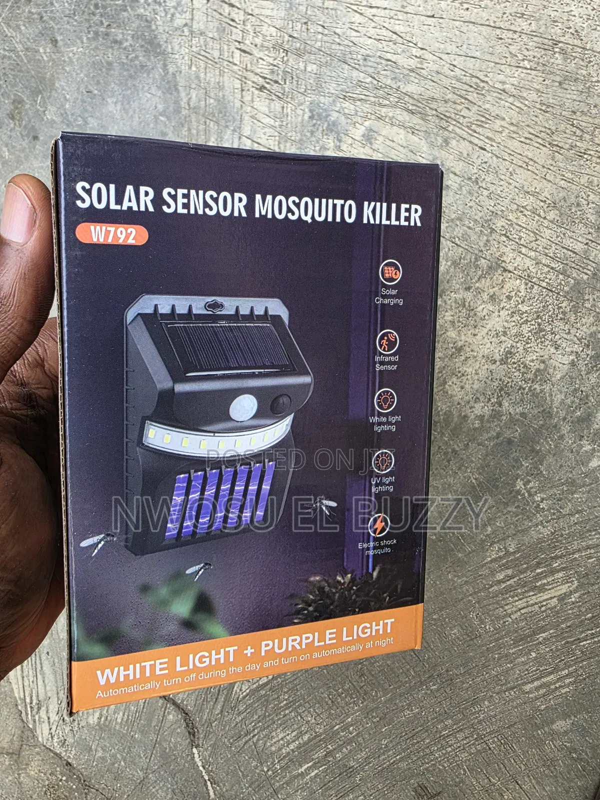 Solar-powered Mosquito Killer And Outdoor Wall Light
