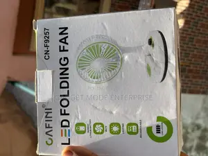 Cafini Cn-F9257 Foldable, Rechargeable Led Fan With a Built-in Light