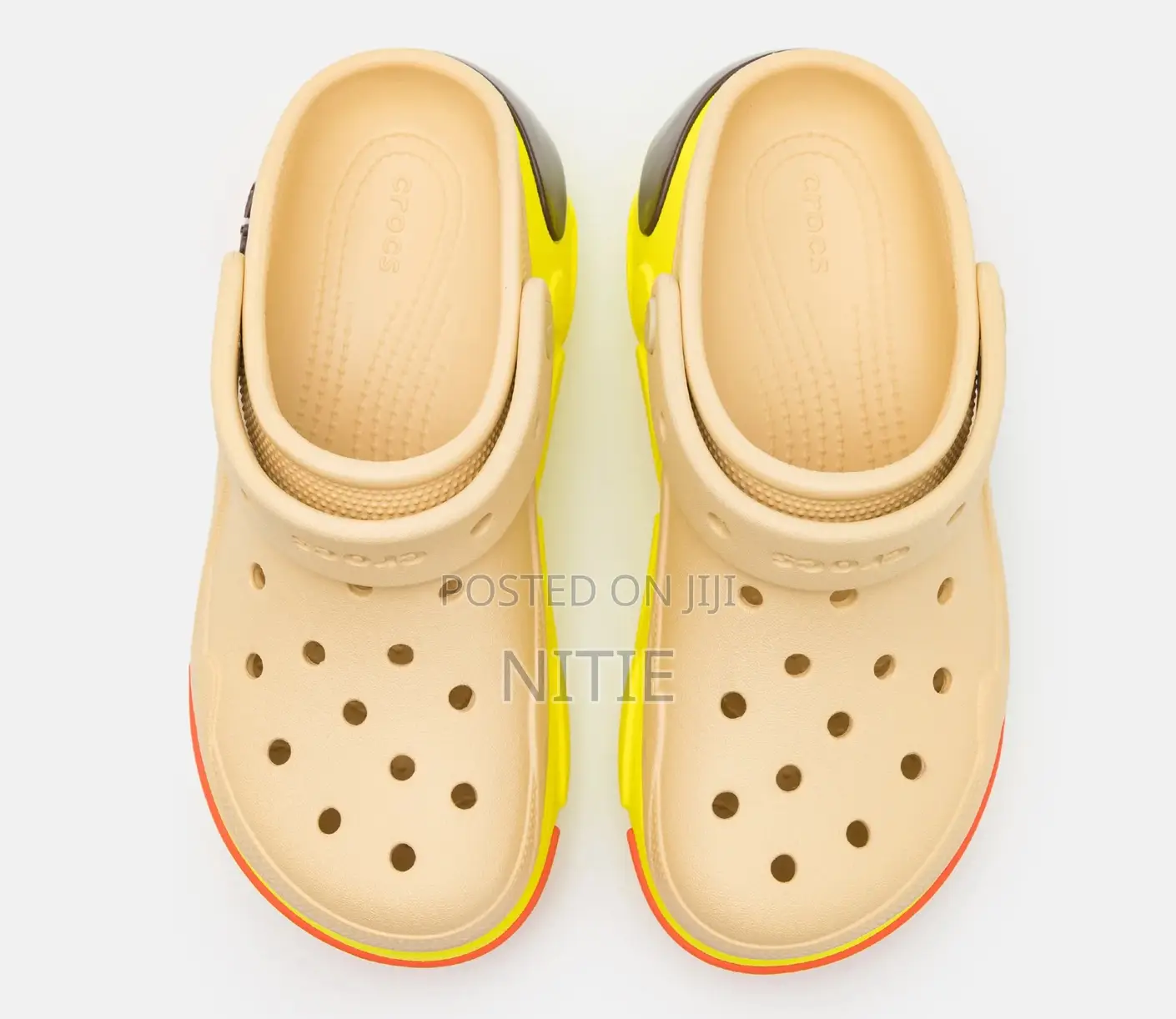 Original Multicolored Bubble Crush Crocs Clogs