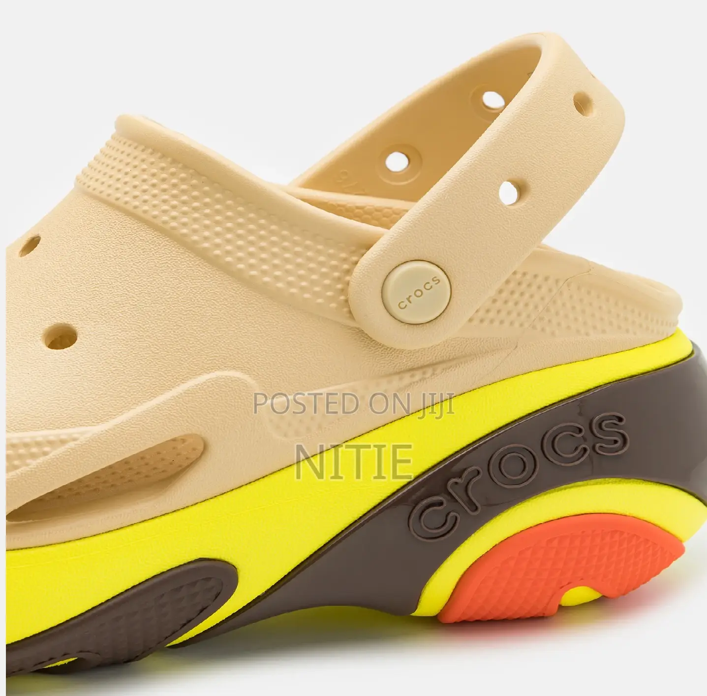 Original Multicolored Bubble Crush Crocs Clogs