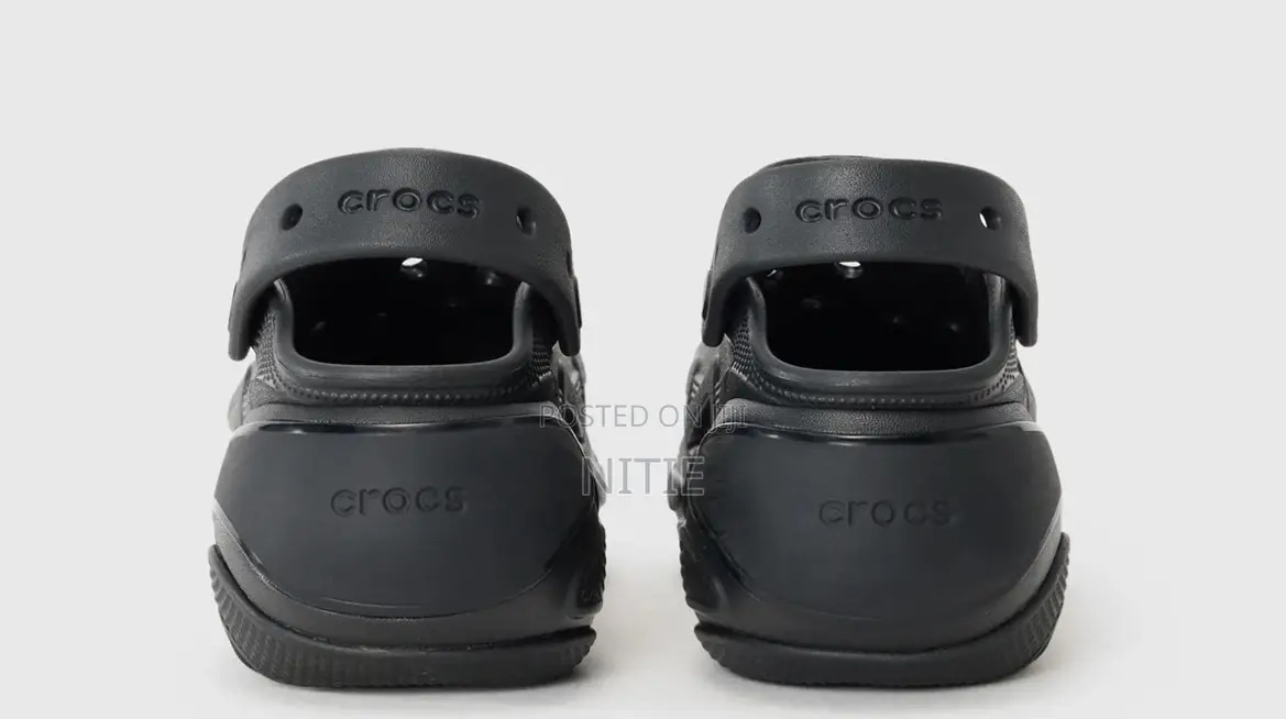 Original Black Bubble Crush Crocs