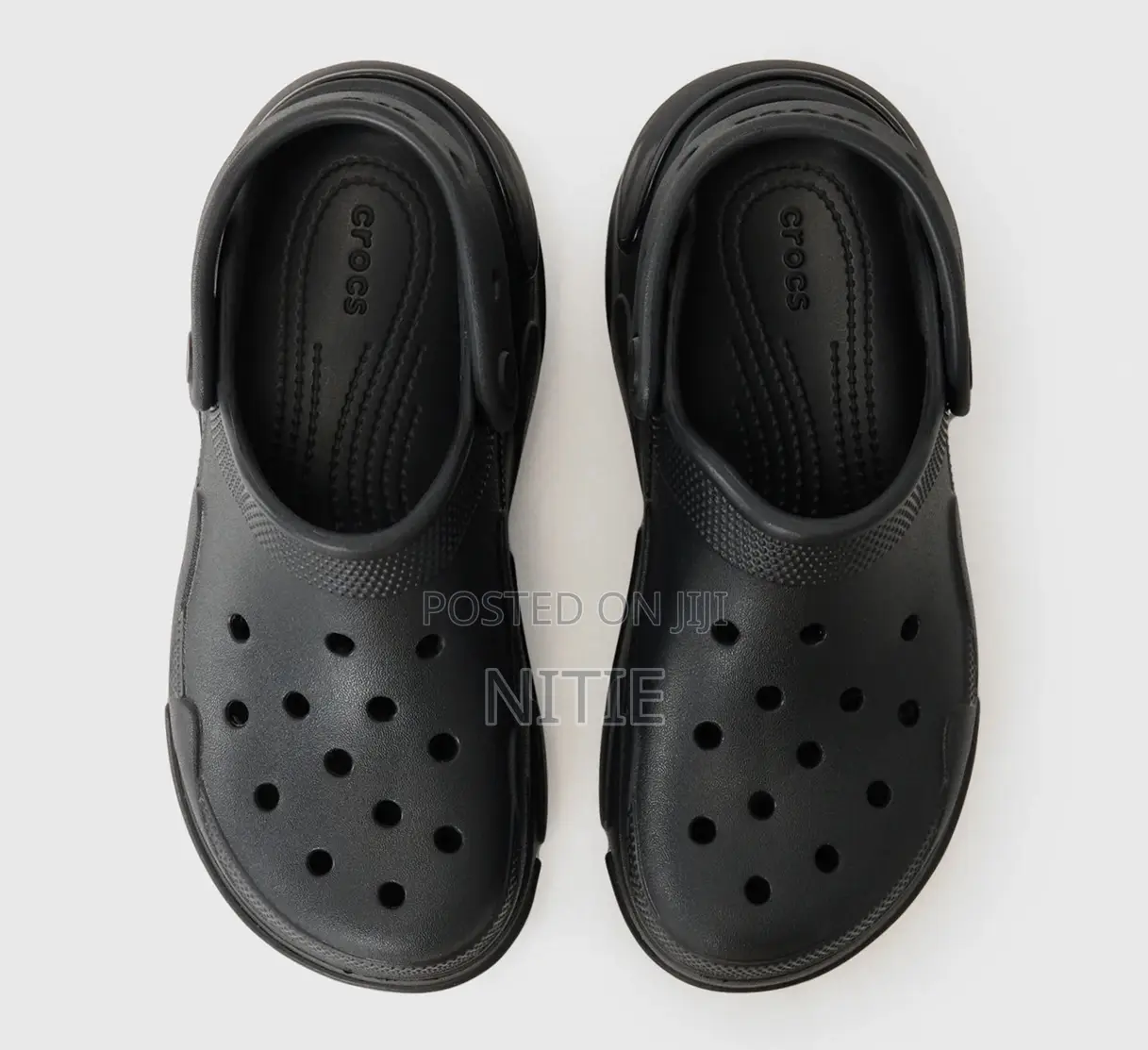 Original Black Bubble Crush Crocs