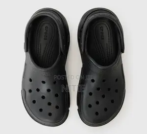 Original Black Bubble Crush Crocs
