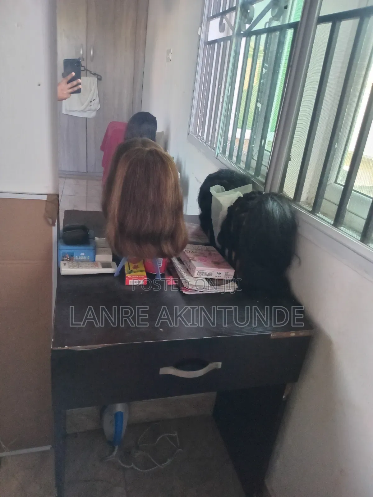Neatly Used Dressing Table With Drawer and Mirror