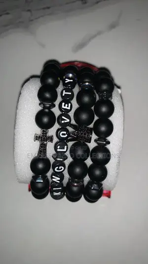 Men’S Luxury Customized Beaded Bracelets Set (4 Pieces)