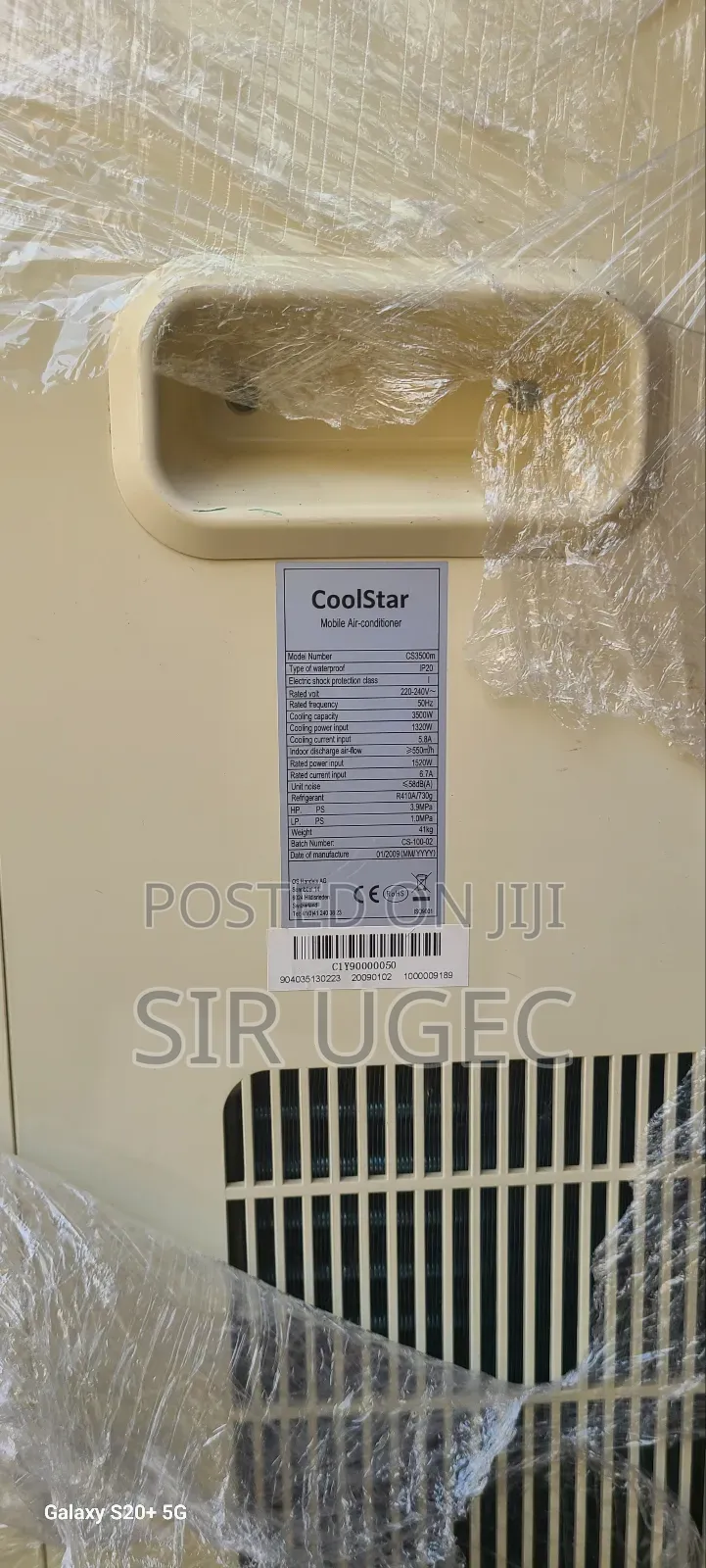 Coolstar Mobile Air Conditioner