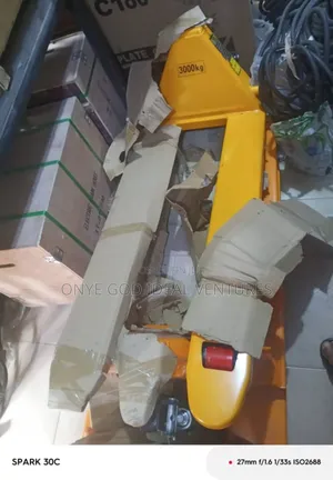 Ustrial Hydraulic Hand Pallet Truck, Also Known as a Pallet Jack.