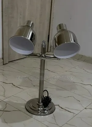 Dual Food Warmer Lamp Bulb For Commercial Use - Silver