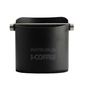 Coffee Knock Box With Rubber Bar