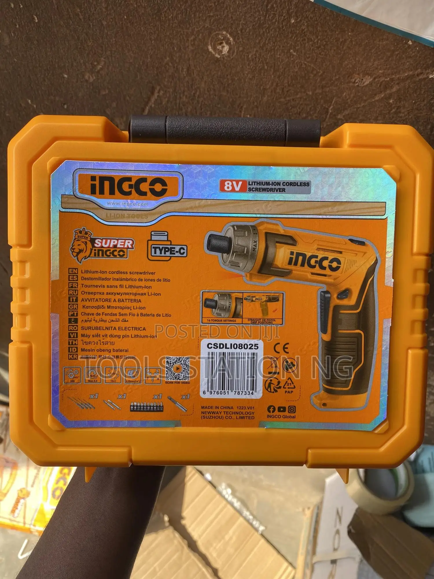 Ingco 8v Cordless Screw Driver