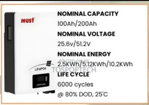 5kwh Lithium 24v Battery Must