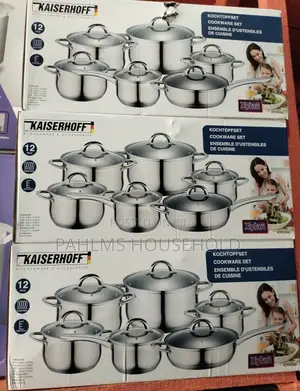 6-Set Stainless Steel Induction Cookwares