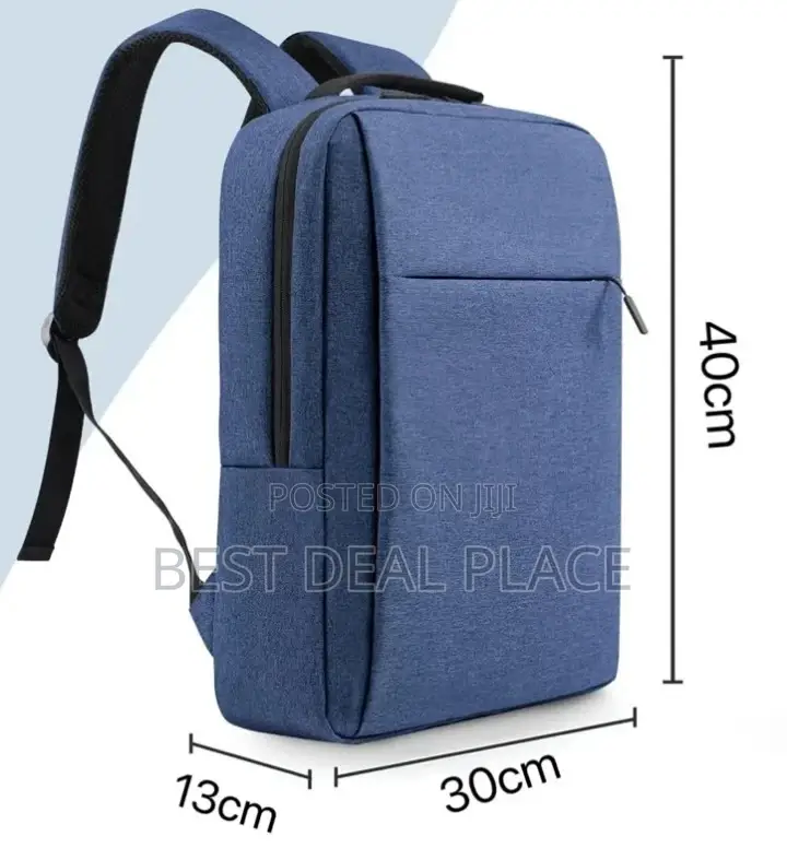 Office Computer Travel Backpack With Usb -blue