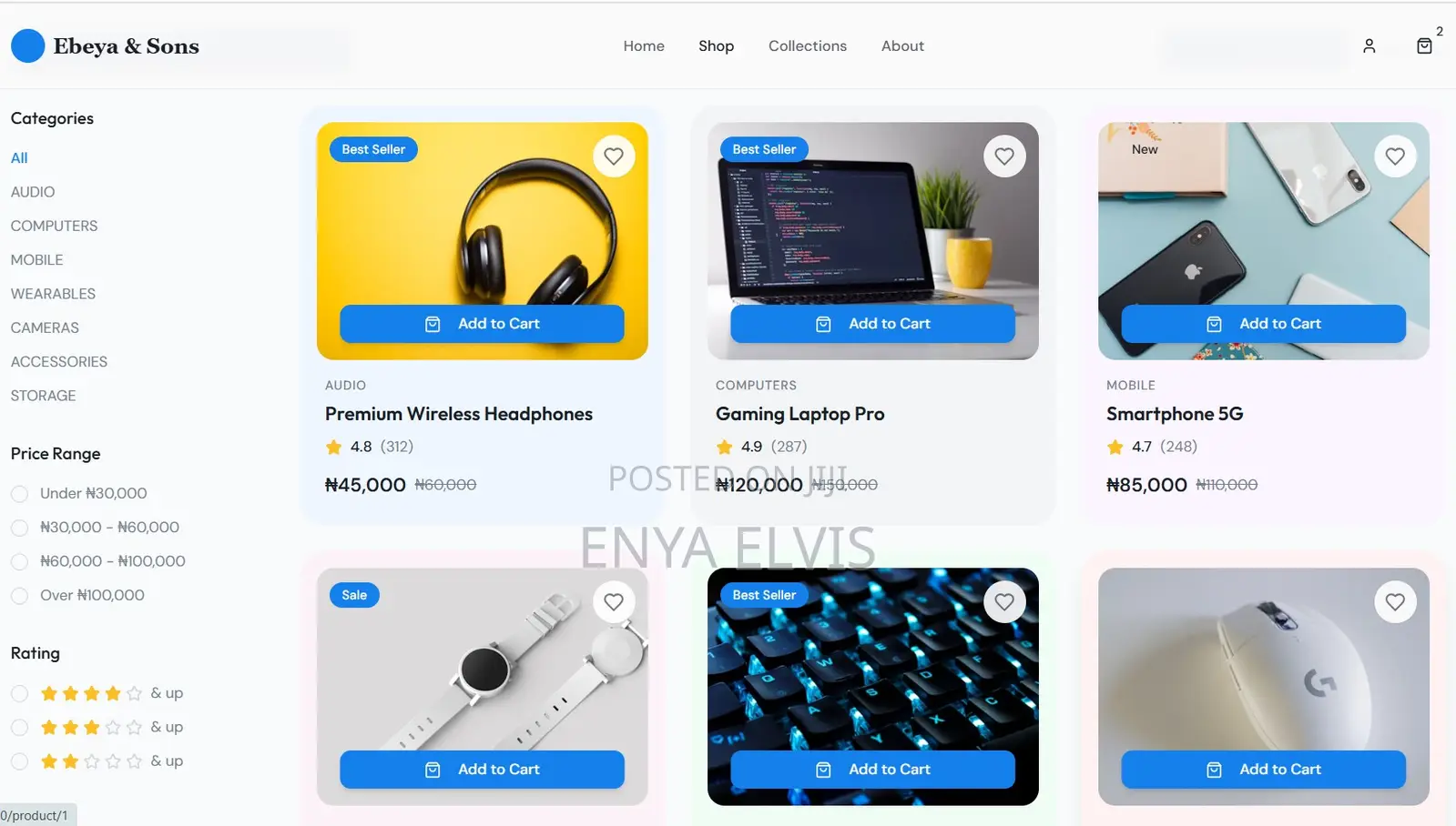 E-commerce Website Developer | Online Store | Demo Before Payment