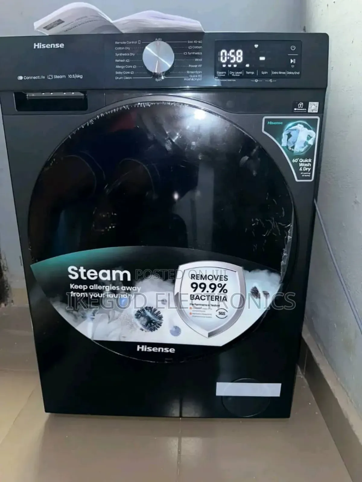 Hisense Washing Machine Automatic 8kg