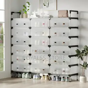 3 Row 7-Layer Large Capacity Dustproof Shoe Rack