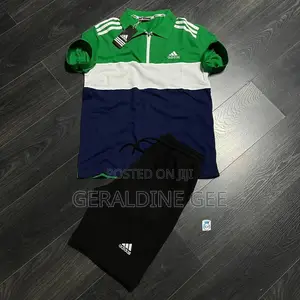 Turkish Short Adidas Two Pieces Set for Beaches, Simple Events and Co