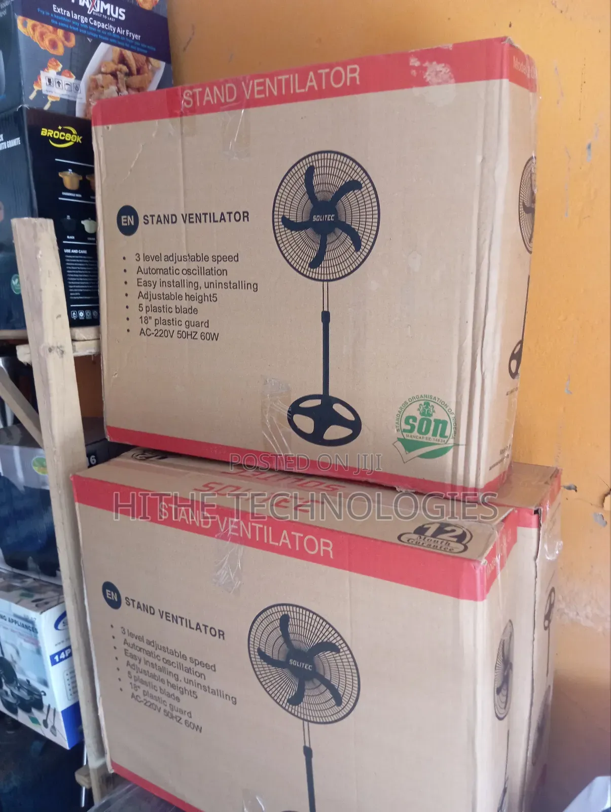 18" Solitec Quality Standing Fan