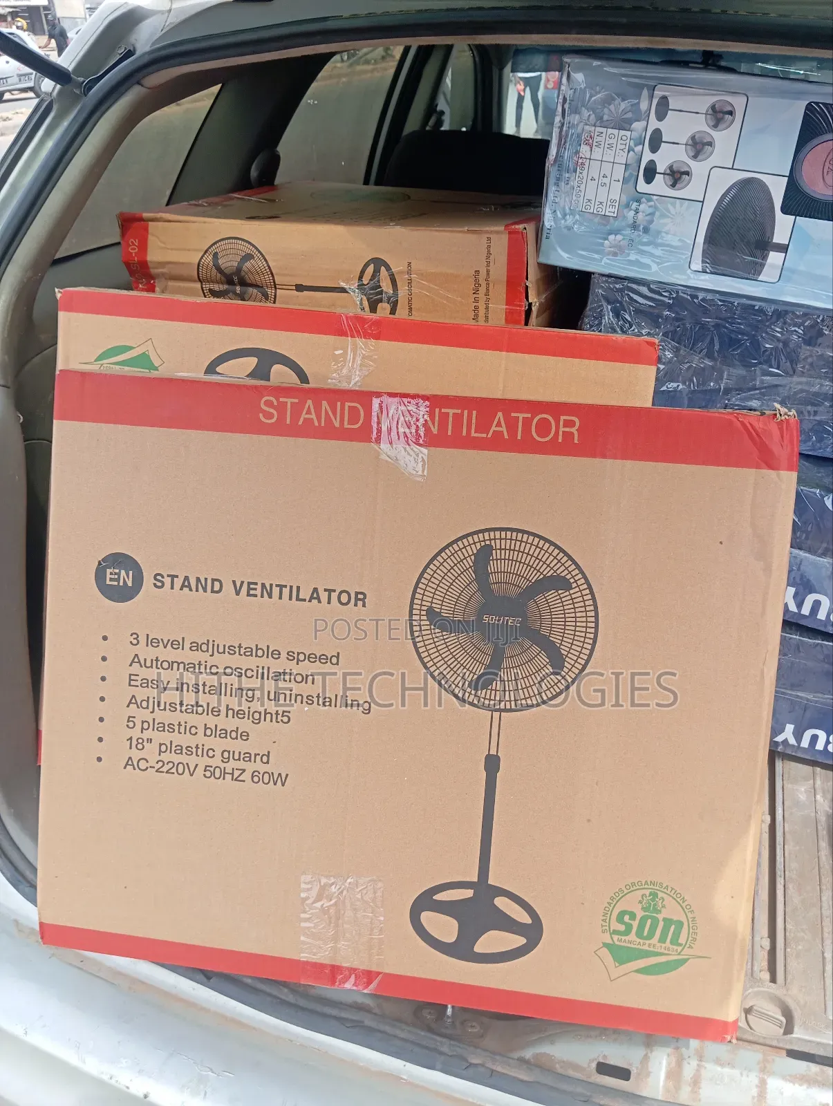 18" Solitec Quality Standing Fan