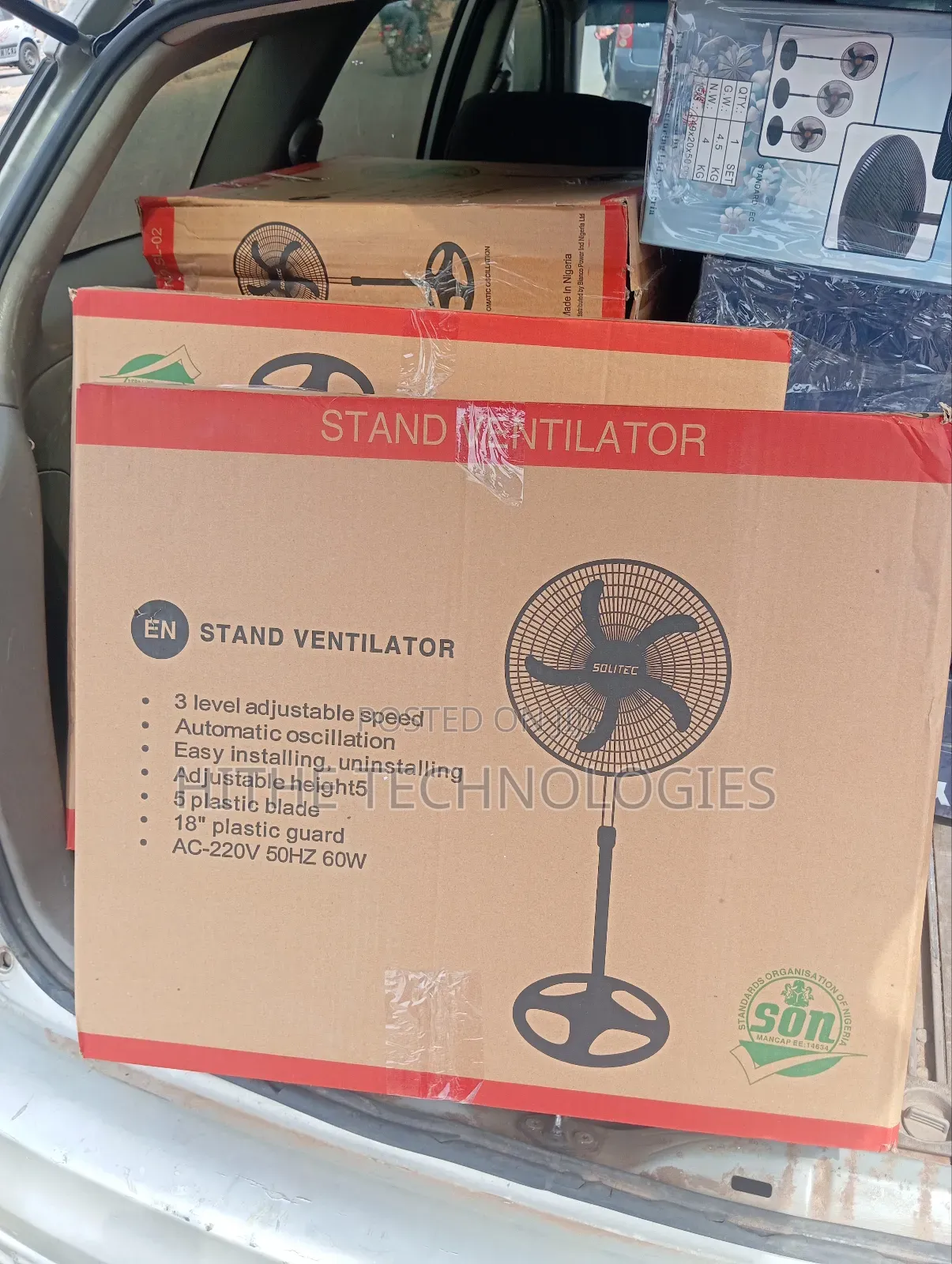 18" Solitec Quality Standing Fan