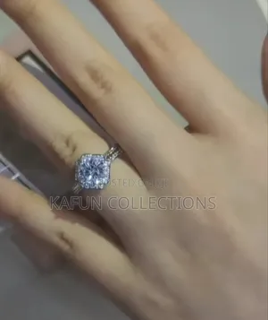 Non-fading. Long Lasting. Pt950 Adjustable. Engagement/ Proposal Ring