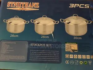 3 Large Set Original Stainless Steel Pot Available