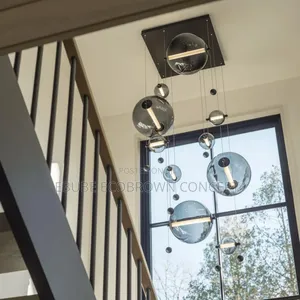 Nordic Glass Luxury Staircase Chandelier Dropping Light Modern Homes