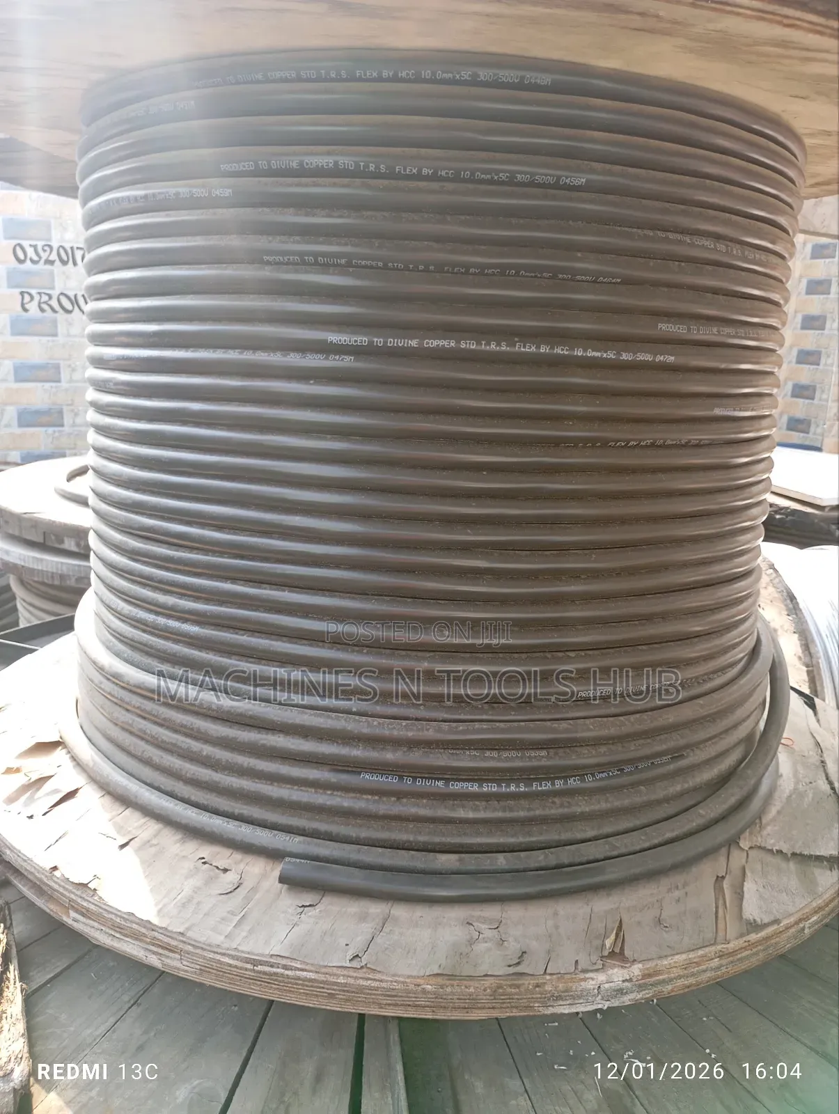Trs Flexible Electric Cable 10mm × 5core