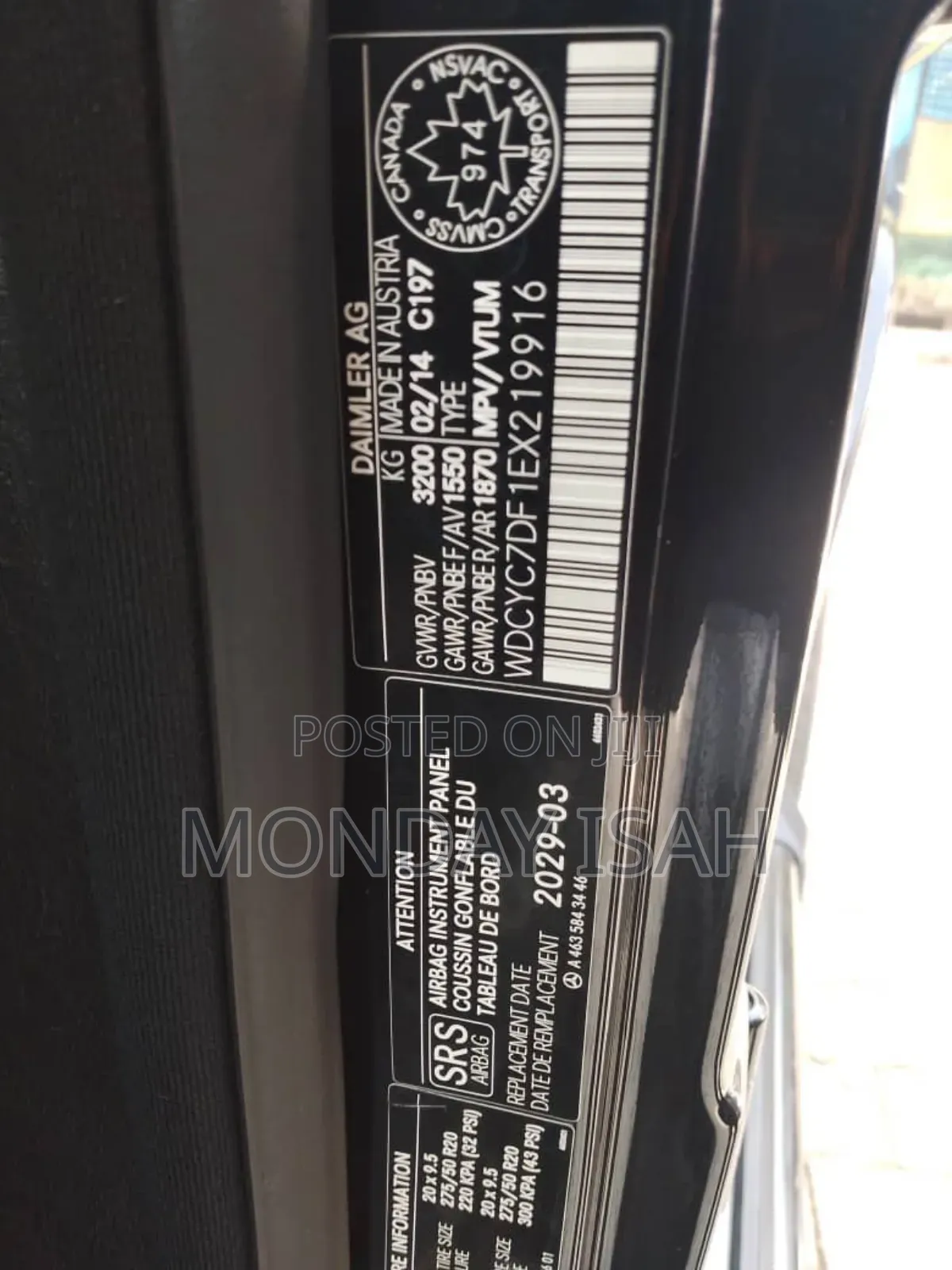 Mercedes-Benz G-Class 2014 Black