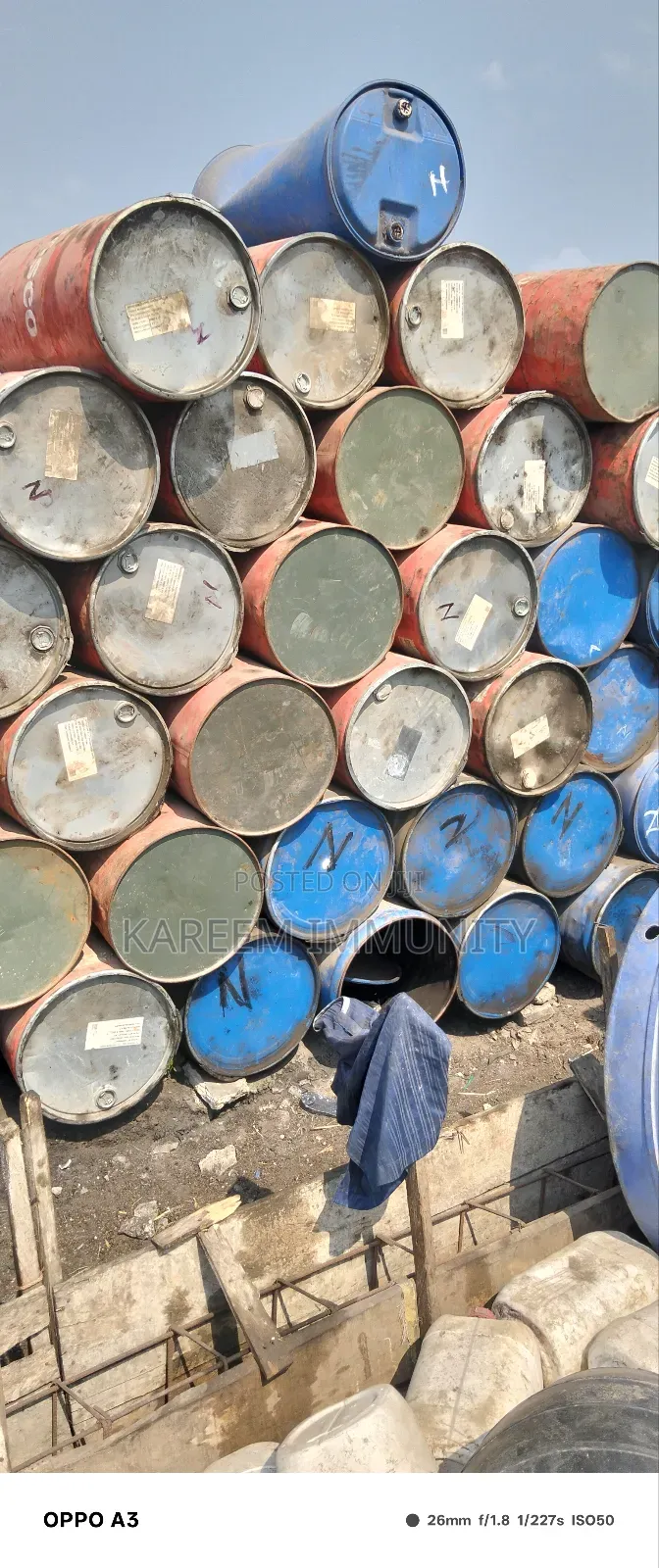 Water Container Iron Drum