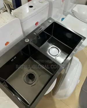 Double Bowl Black Hd Kitchen Sink