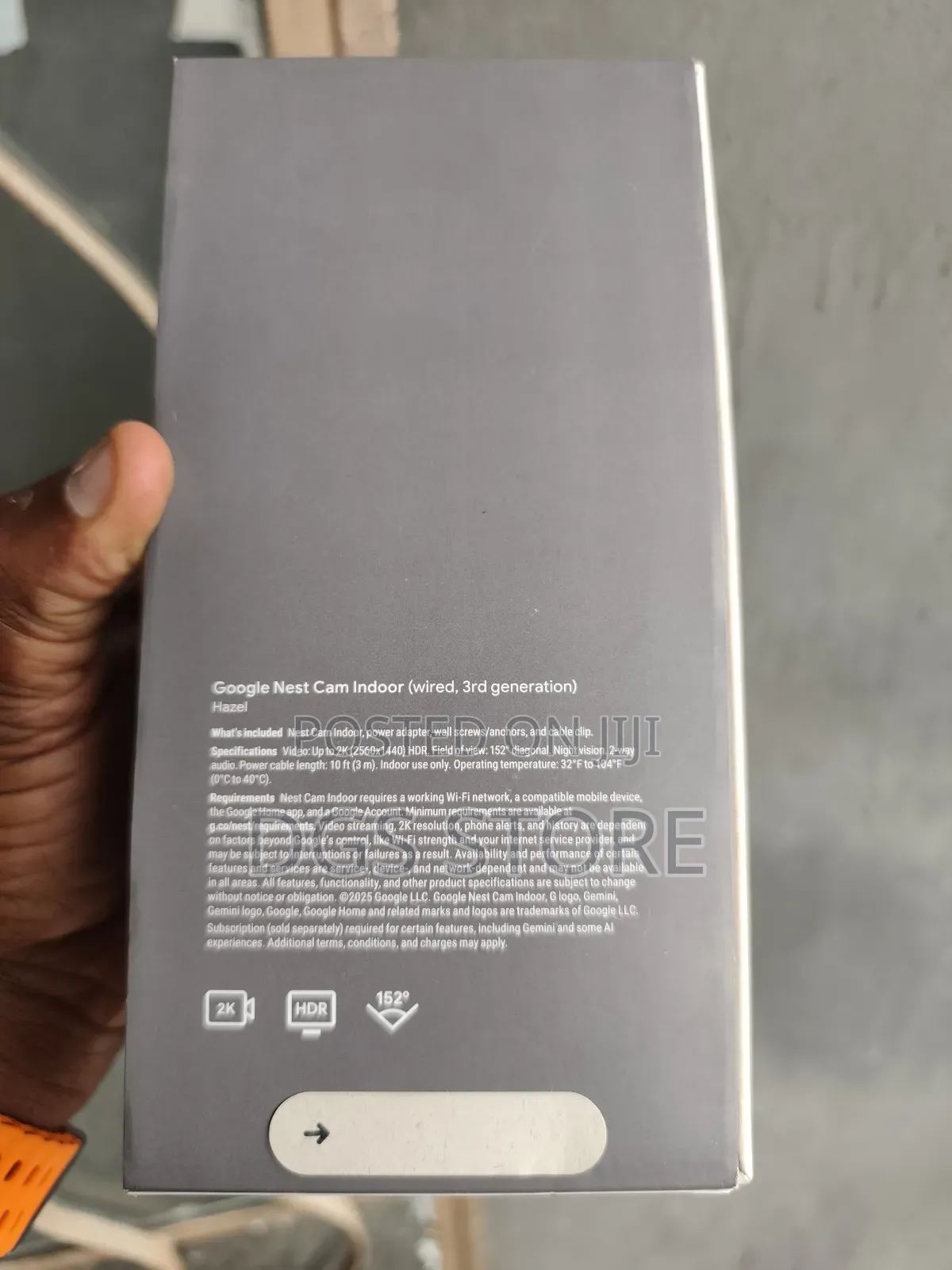 Google Nest Cam Indoor Wired 3rd Generation