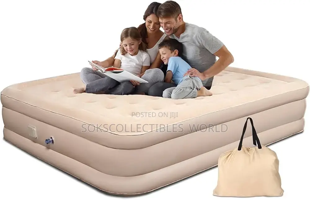 Double Size Inflatable Bed With Automatic Pump