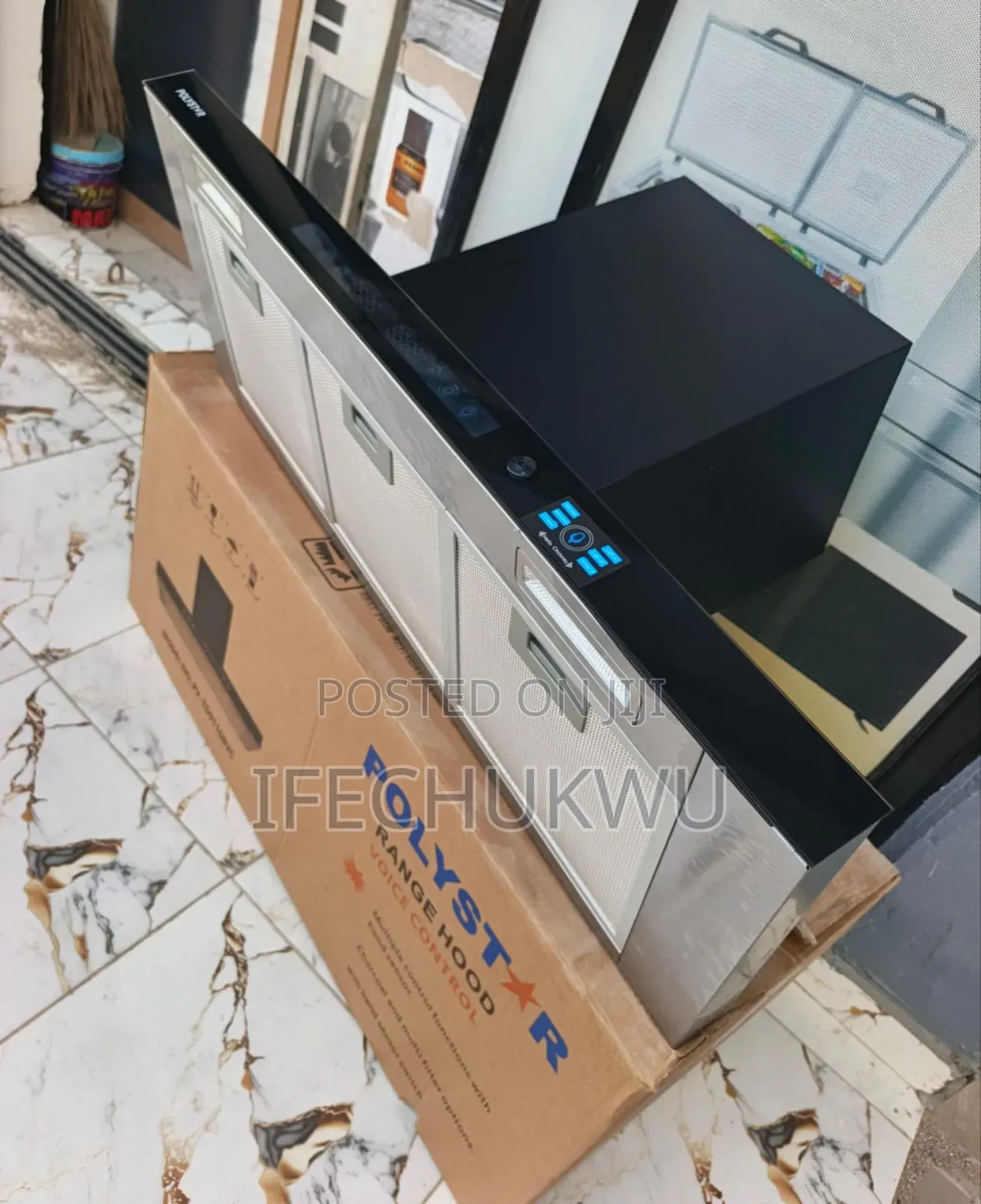 Original Polystar 90cm Voice Command Range Hood Smart Extractor Copper