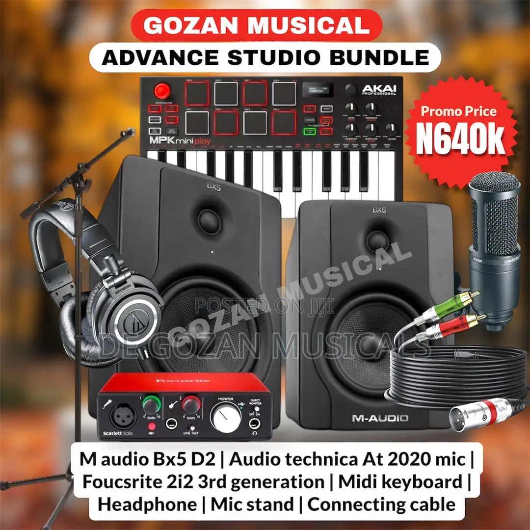Complete Set of M Audio Studio Set
