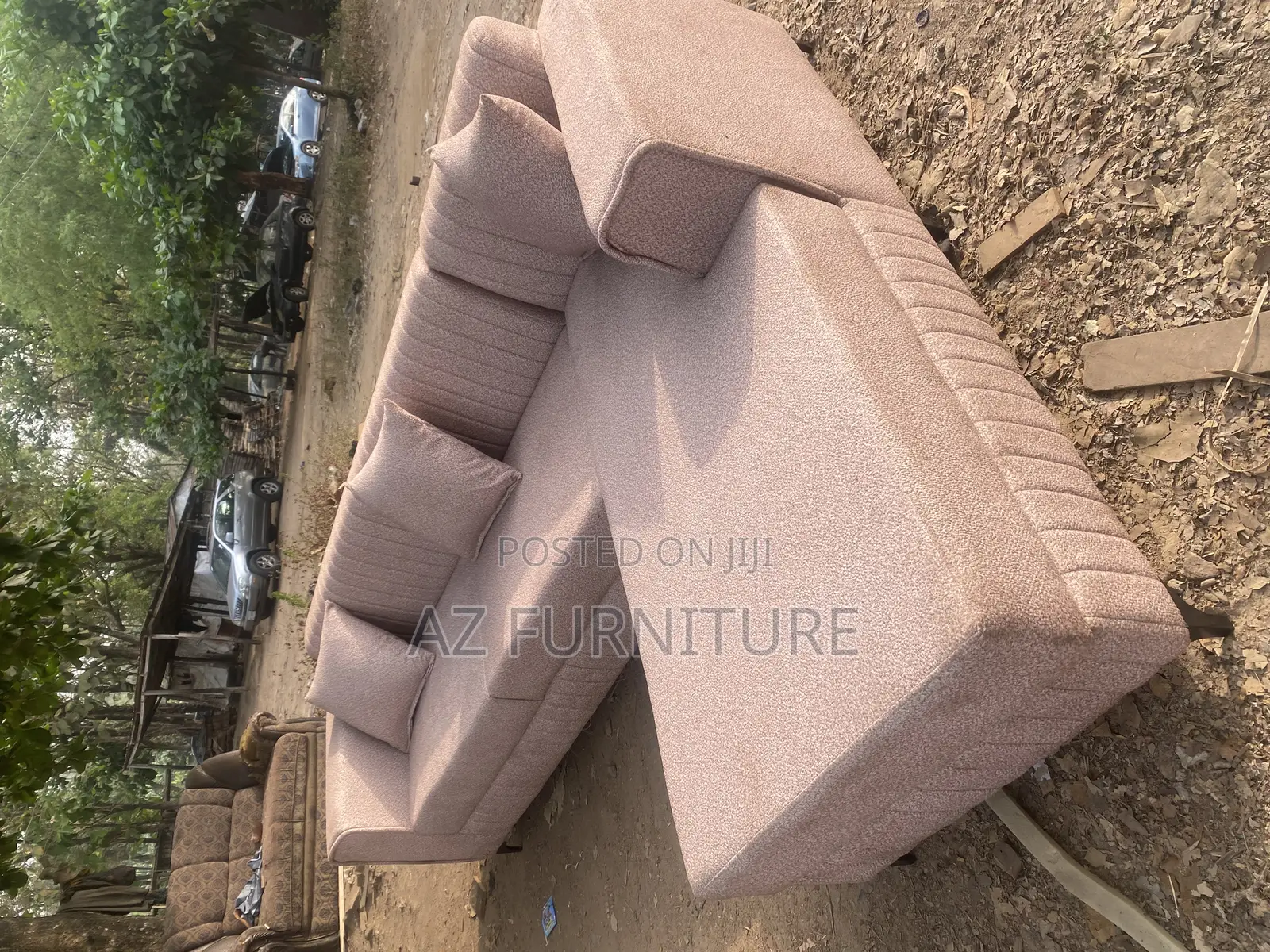 L Shape Sofa With Pillows