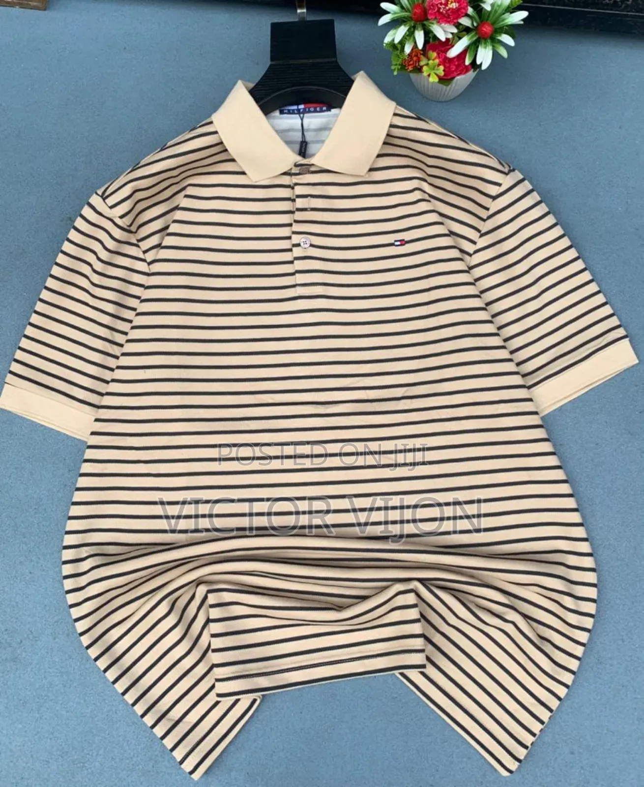 Strip Collar T-Shirt
