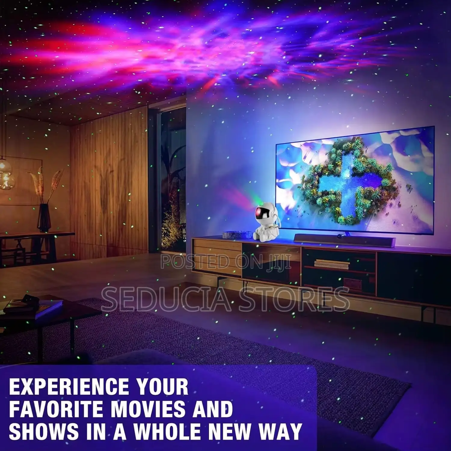 Astronaut Galaxy Star Projector Starry Night Light