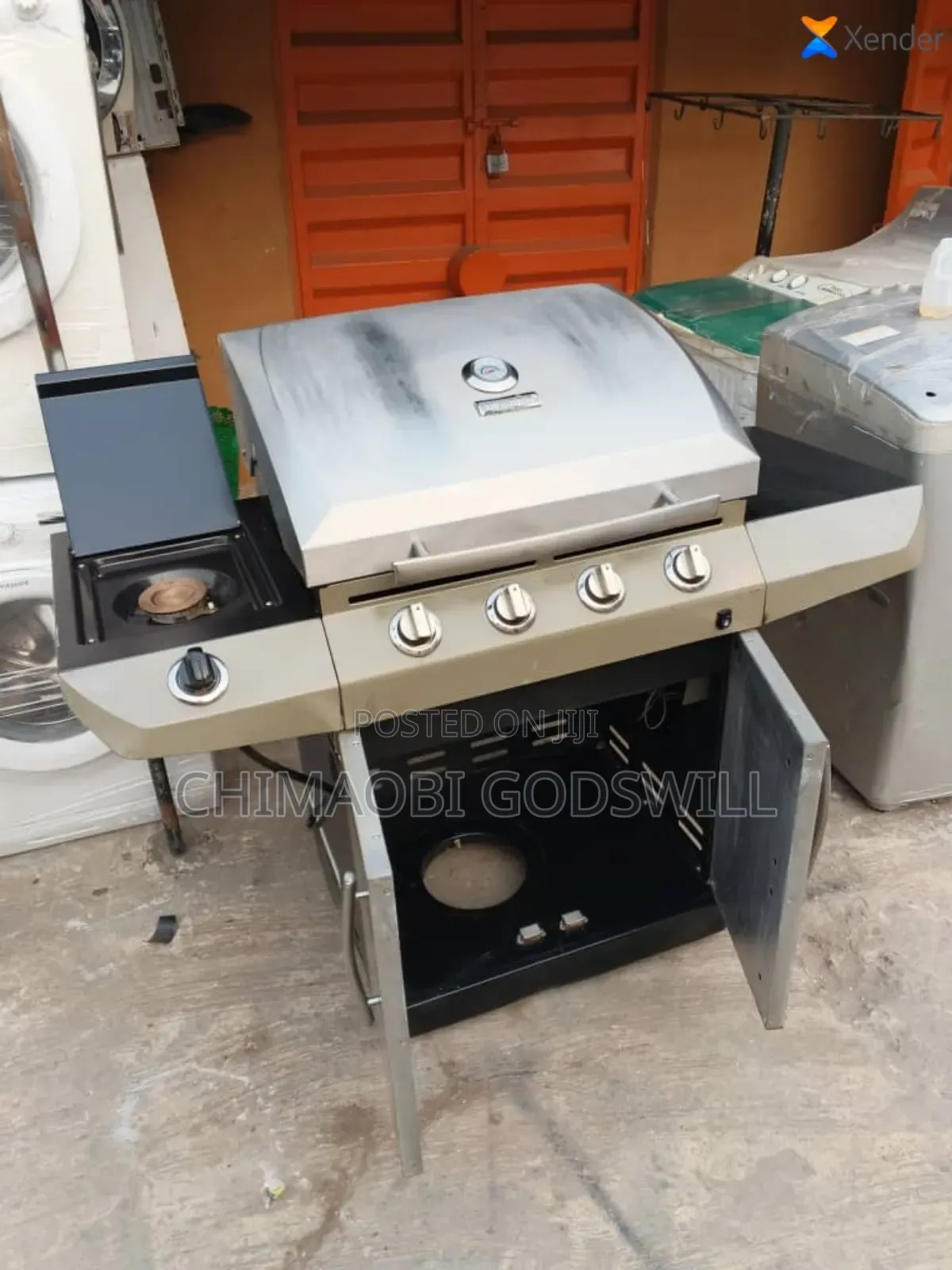 Four Burner Standing Barbecue Machine