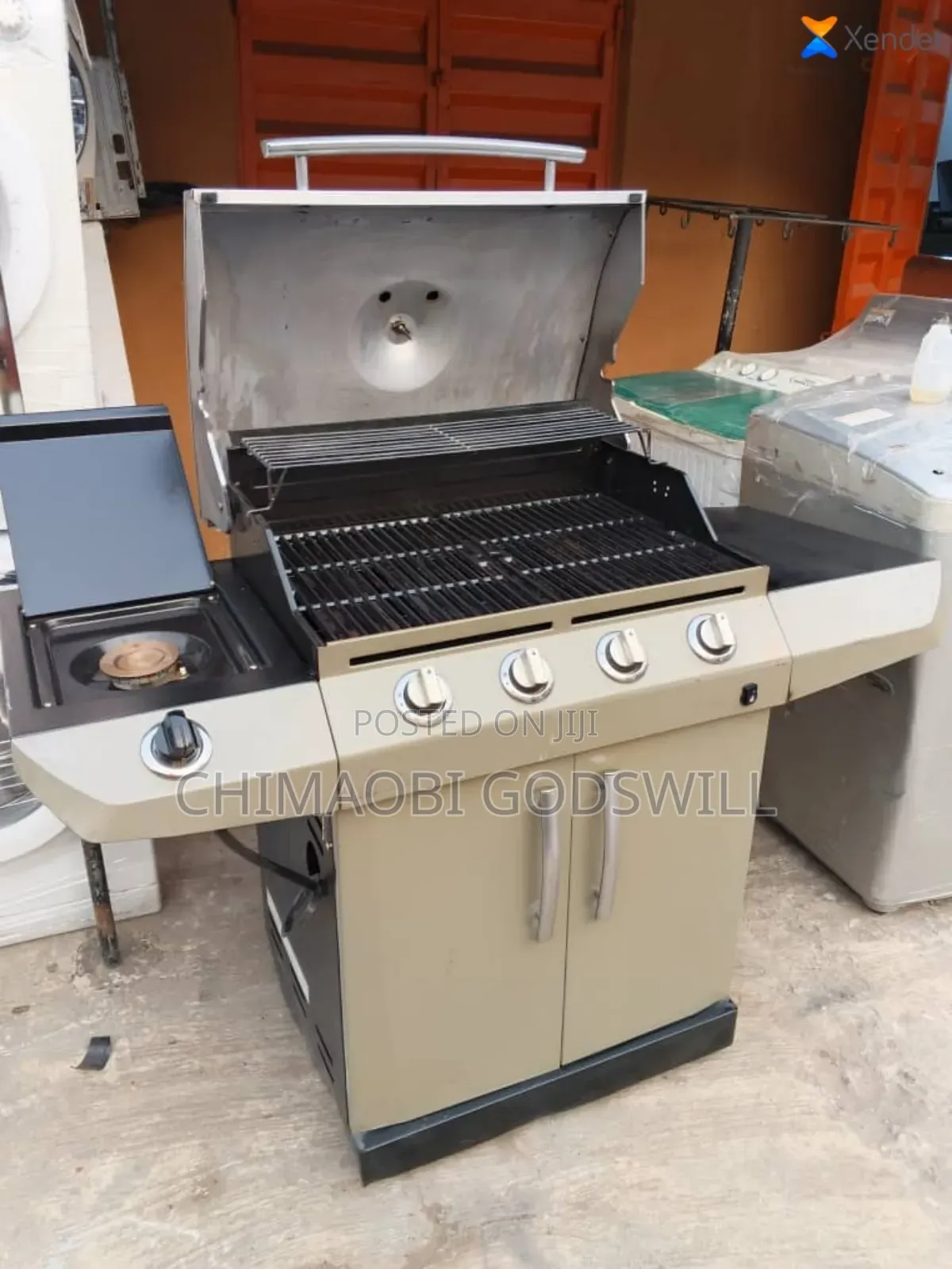 Four Burner Standing Barbecue Machine