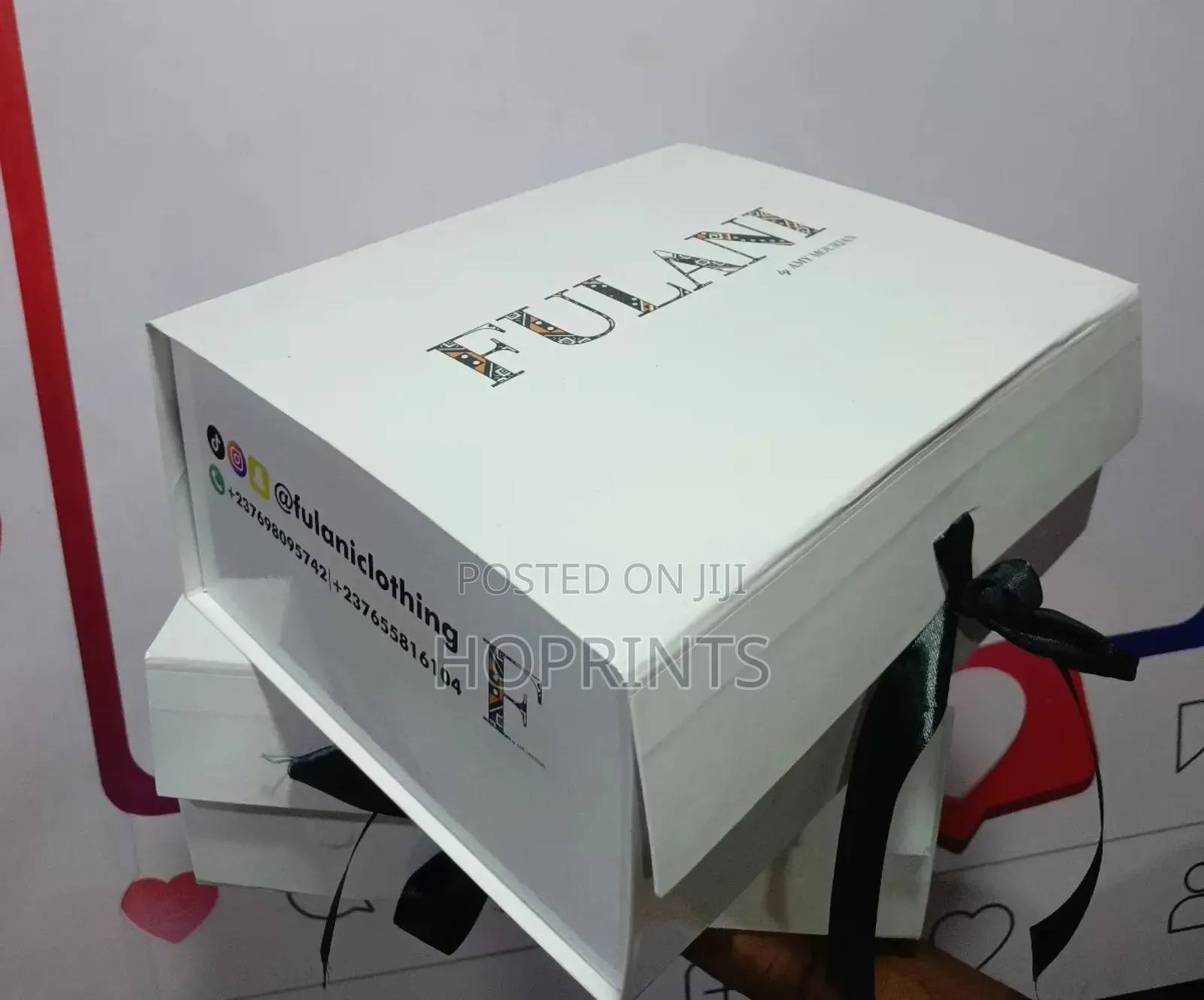 White Branded Box in Lagos