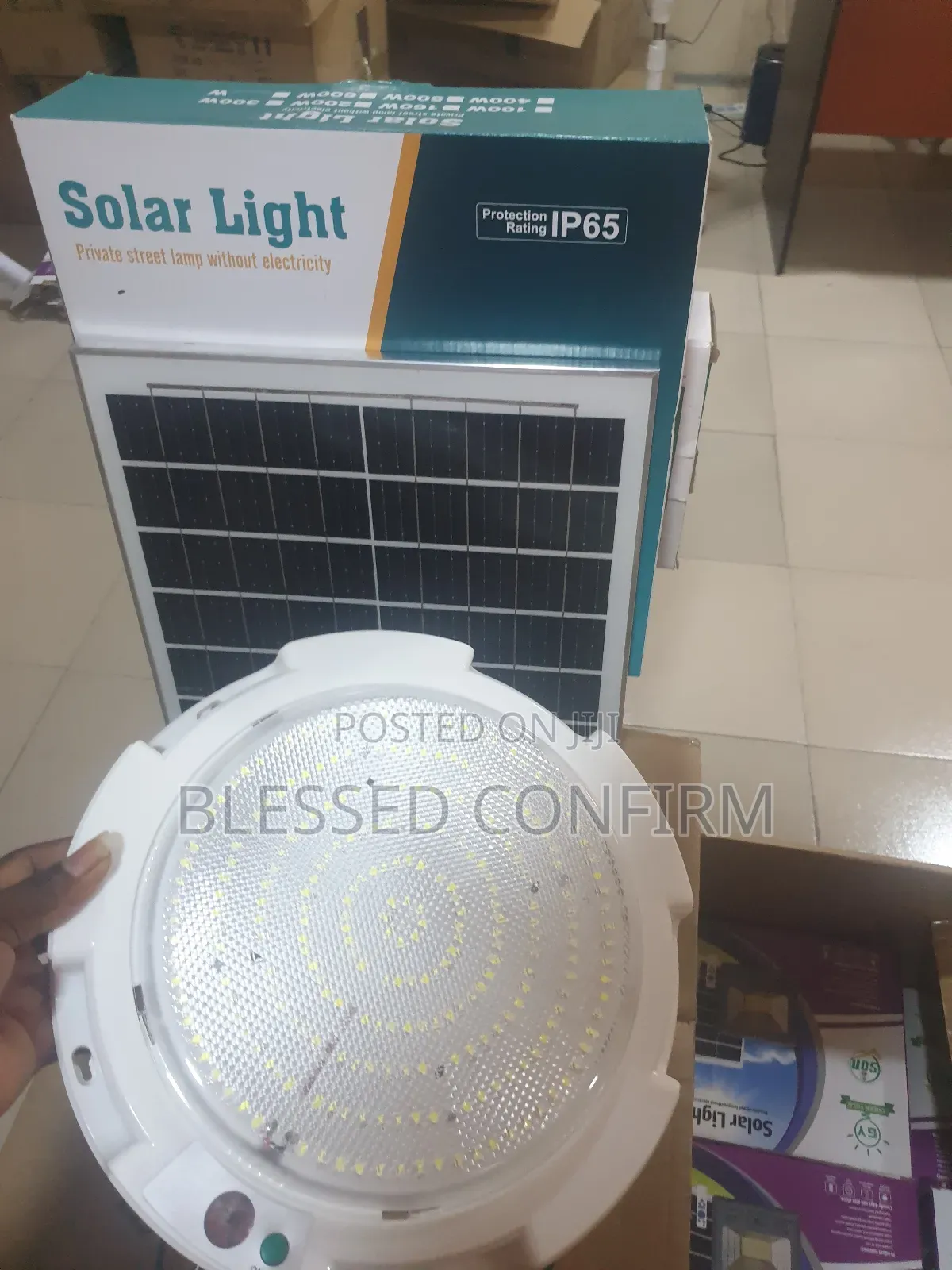 300w Solar Cieling Light With Remote Control