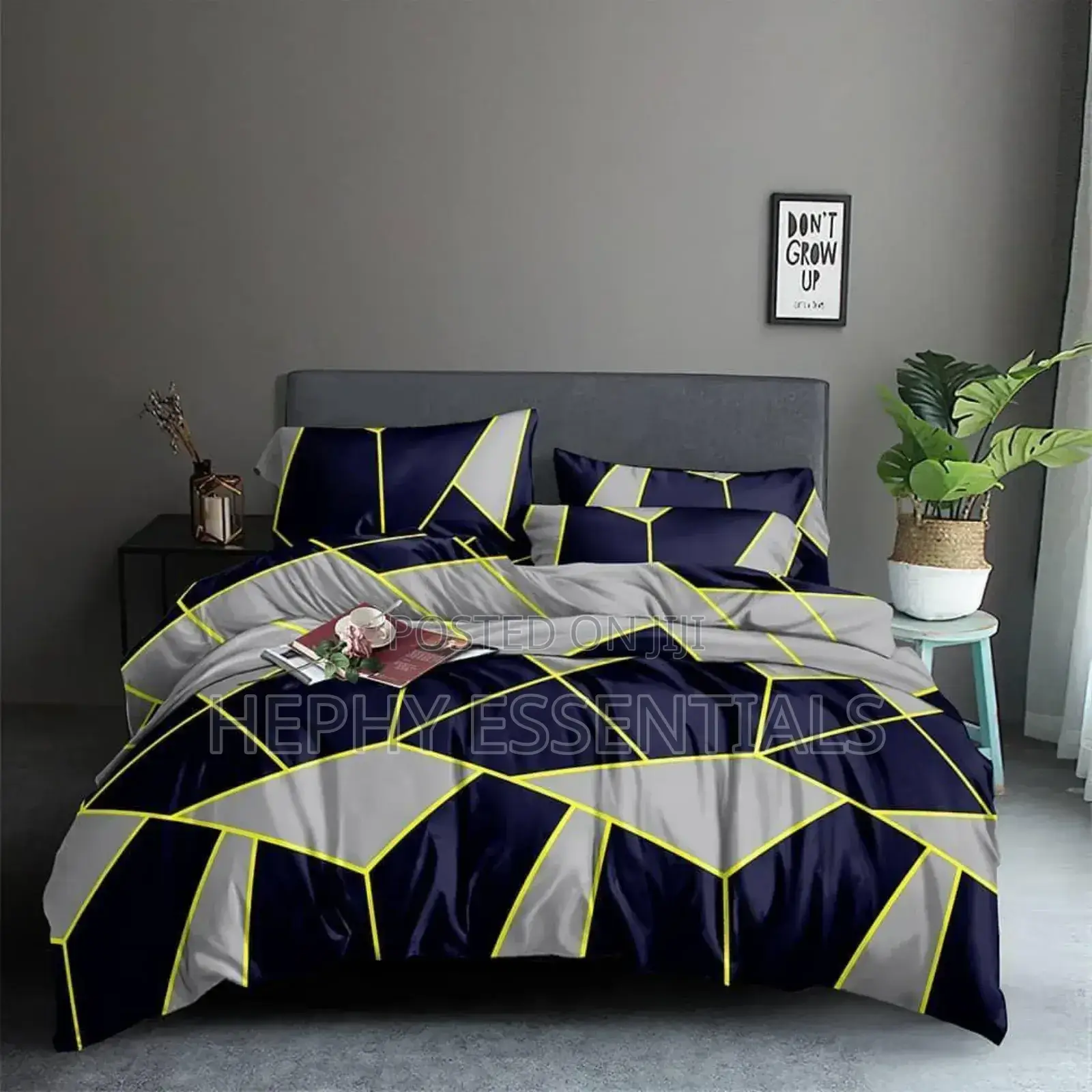 7x7 Bedsheets With 4 Pillowcase and Duvet Set
