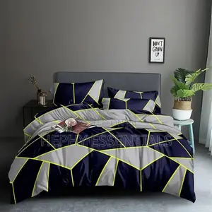 7x7 Bedsheets With 4 Pillowcase and Duvet Set