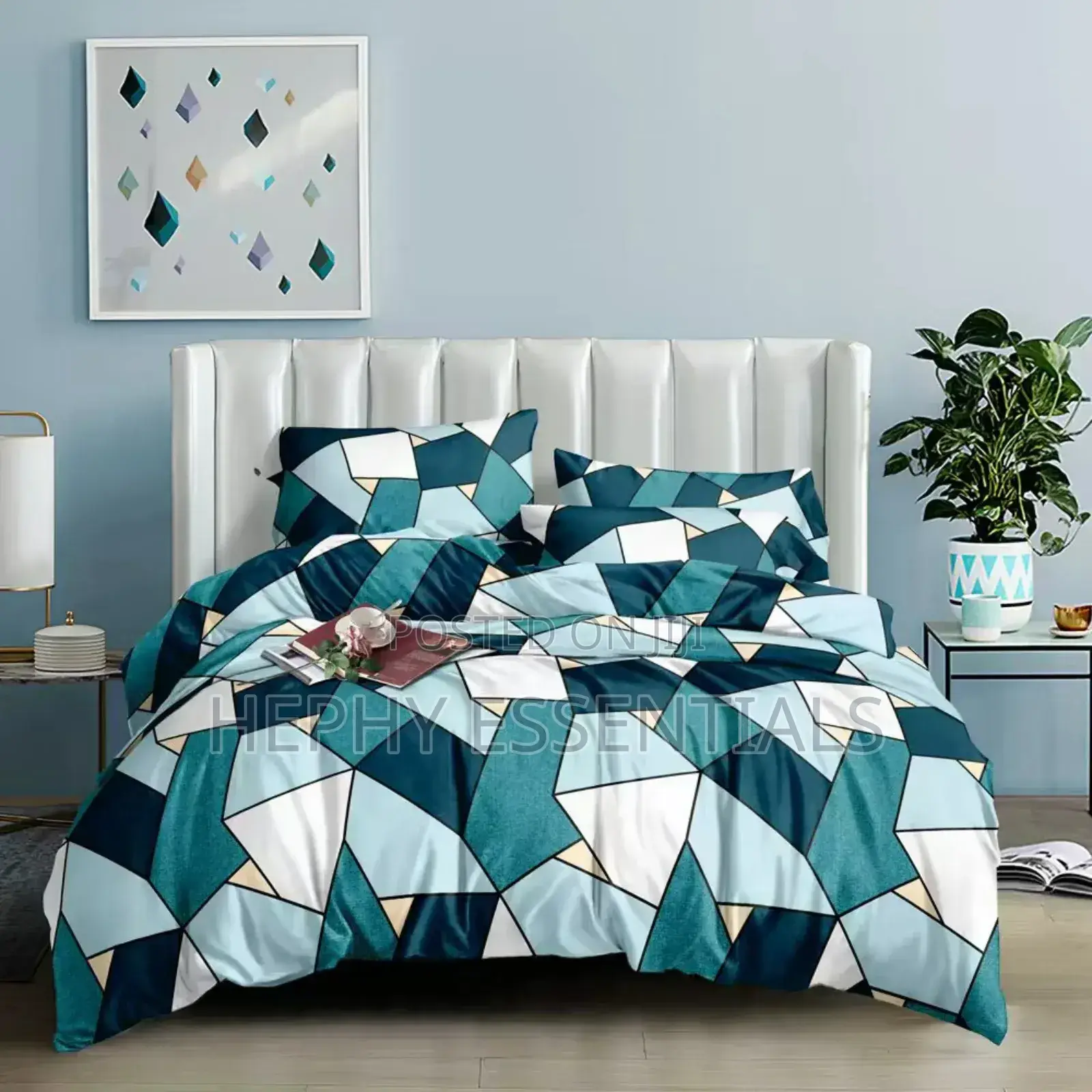 7x7 Bedsheets With 4 Pillowcase and Duvet Set