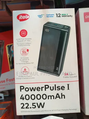 Itel 40000mah 22.5w Fast Charging Type-C Output Powerbank