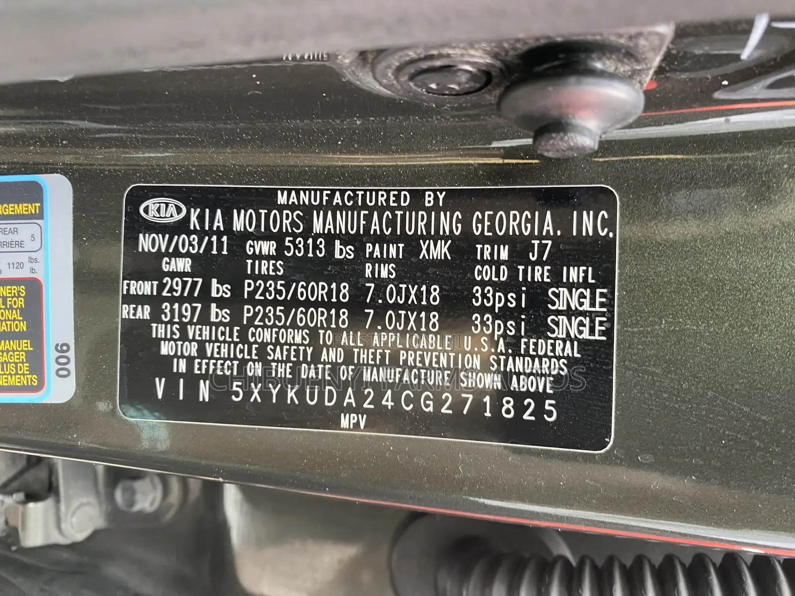 Kia Sorento EX 2012 Green