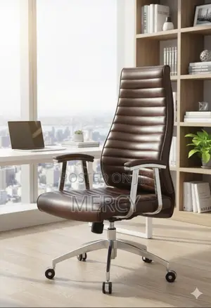 Brown Swivel Office Chair