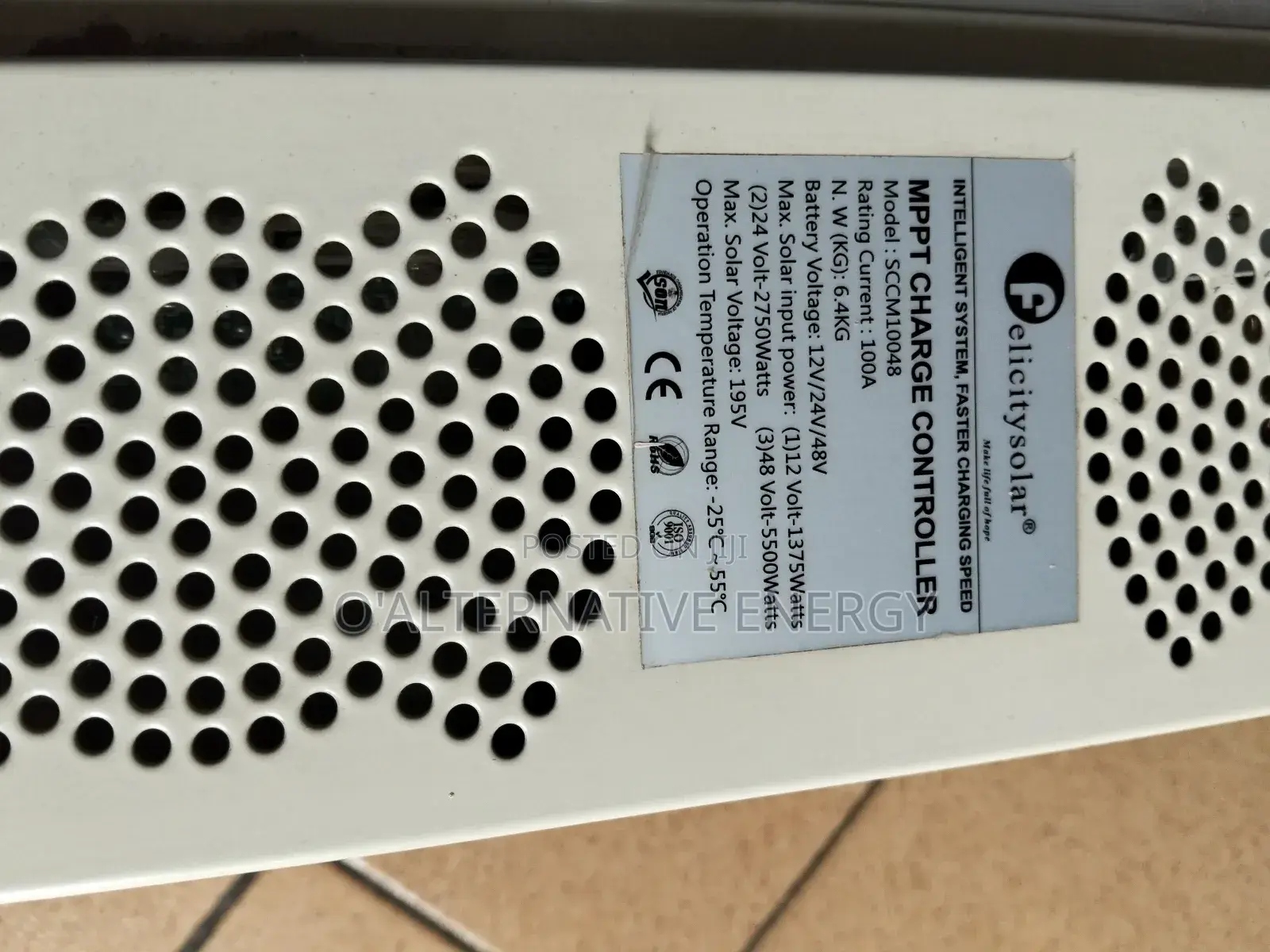 100a 12,24,36,48v Auto Detect Solar Charge Controller